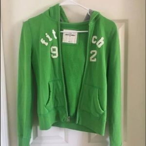 abercrombie kids green jacket!
